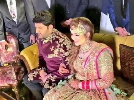 कपिल शर्मा Reception:ग्रीन लहंगे में पत्नी गिन्नी को देख कपिल का हुआ ऐसा हाल, Inside वीडियो