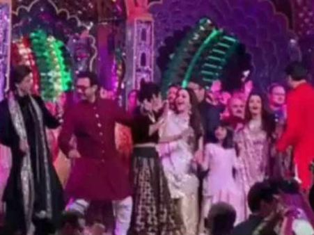 ईशा अंबानी का संगीत: साथ नाचे शाहरूख - आमिर - ऐश्वर्या, बैकग्राउंड डांसर बने सलमान, वायरल हुए वीडियो