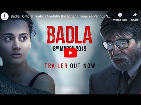 REACTIONS: अमिताभ बच्चन और तापसी के 'बदला' ट्रेलर ने लगाई आग- फैंस बोले SUPER HIT