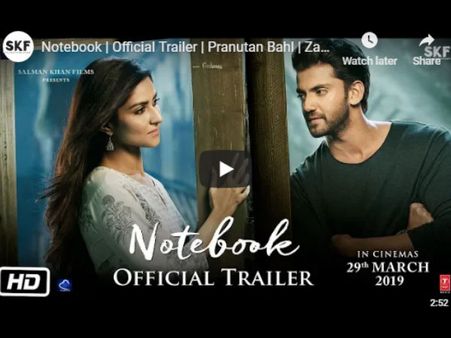 NoteBook Trailer: कश्मीर की वादियों में मोहब्बत की अनोखी कहानी, सलमान खान ने किया लॉंच