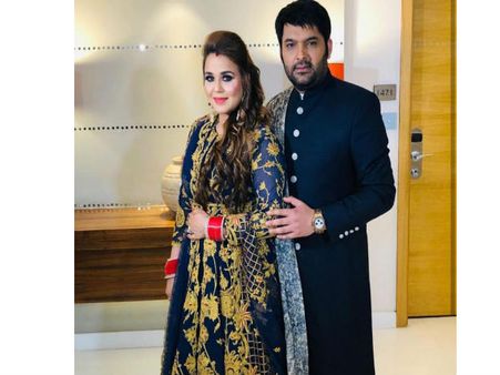 Kapil Sharma Delhi Reception: कपिल-गिन्नी की रॉयल पहली तस्वीर , शादी के 50 दिन बाद