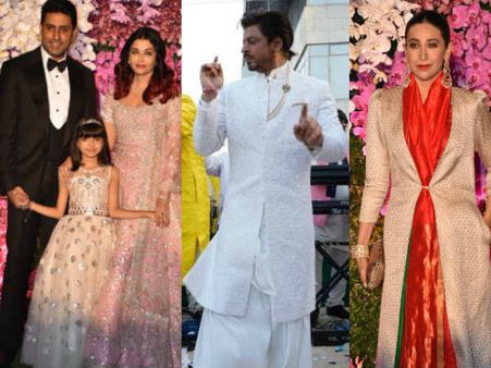 Akash Amabni-Shloka mehta reception- अमिताभ से लेकर शाहरुख तक उतरा पूरा बॉलीवुड- Pics वायरल