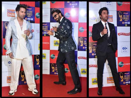 ज़ी सिने अवार्ड्स 2019 रेड कार्पेट - बॉलीवुड के एक्टर्स ने बिखेरा जलवा - रणवीर Vs रणबीर Vs वरूण