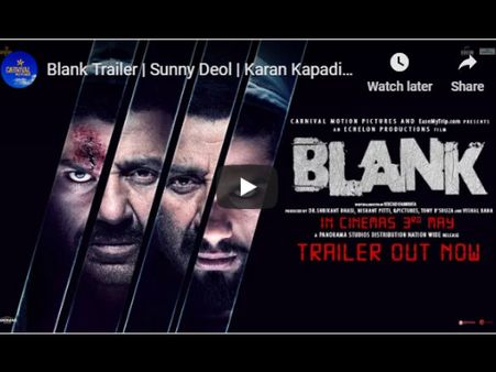 BLANK- रिलीज हुआ सनी देओल और करण कपाड़िया की धमाकेदार फिल्म का ट्रेलर- जबरदस्त