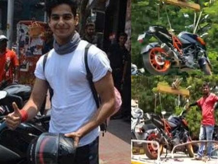 नो पार्किंग जोन में खड़ी थी ईशान खट्टर की बाइक- ट्रैफिक पुलिस ने उठाई- Video वायरल