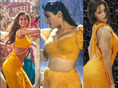 दिशा पटानी से कैटरीना, माधुरी से रवीना तक - जब पीली साड़ियों में नाचीं ये सेक्सी हीरोइनें