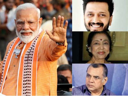 लोकसभा चुनाव 2019 नतीजा- इन बॉलीवुड सितारों ने दी प्रधानमंत्री नरेन्द्र मोदी को बधाई