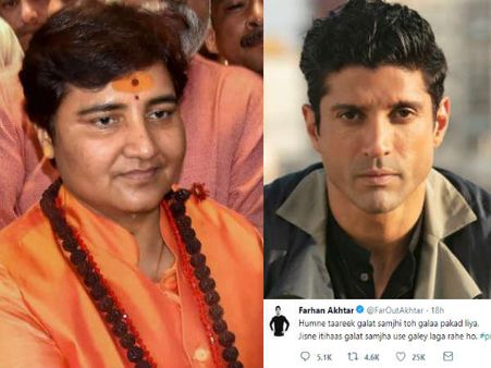 फरहान अख्तर ने की साध्वी प्रज्ञा को वोट ना करने की अपील- हो गई ये गलती- बुरी तरह हुए Troll