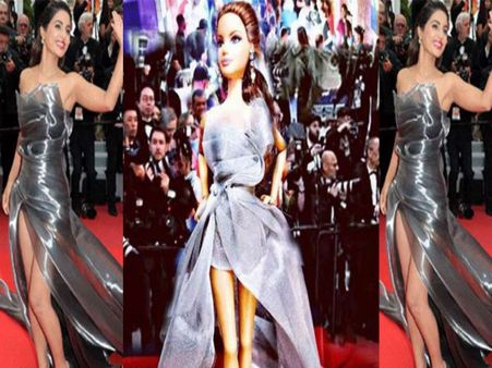 कान्स लुक में हिना खान की डॅाल पहुंची मार्केट, देखने के लिए लगी लोगों की लाइन Viral