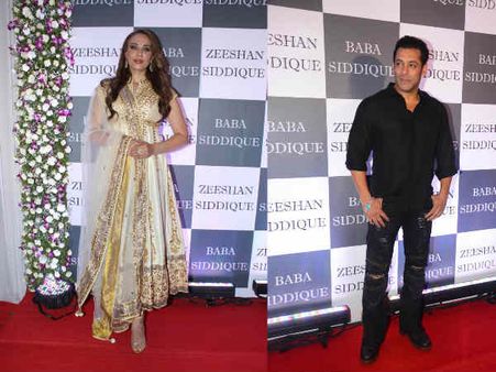 बाबा सिद्दीकी की इफ्तार पार्टी में कुछ यूं दिखाई दिए सलमान खान - लूलिया वंतूर, शाहरूख - कैटरीना