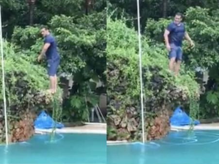 सलमान खान ने शेयर किया ताज़ा वीडियो, पूल में मार दी उल्टी गुलाटी, सब देखते रह गए