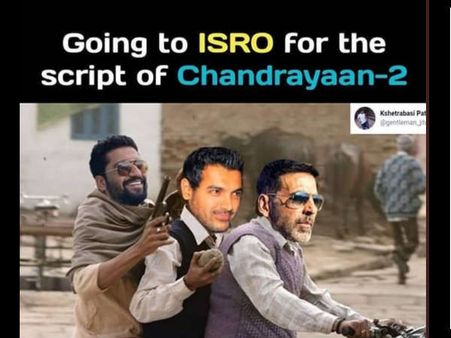 Best MEMES: 'चंद्रयान 2' की स्क्रिप्ट के लिए अक्षय कुमार और जॉन अब्राहम के बीच तनाव