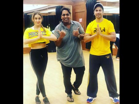 कुली नंबर 1 रीमेक के 'स्पेशल गाने' के लिए वरुण और सारा को ट्रेनिंग दे रहें हैं गणेश आचार्य