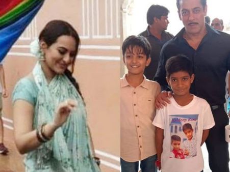 Dabangg 3- शूटिंग से सामने आया 'रज्जो' सोनाक्षी सिन्हा का शानदार लुक- ऐसे नजर आए सलमान खान