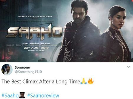 Saaho Twitter Reactions- फिल्म देख उछल पड़े प्रभास के फैंस- बोले रोंगटे खड़े कर देगें एक्शन सीन्स