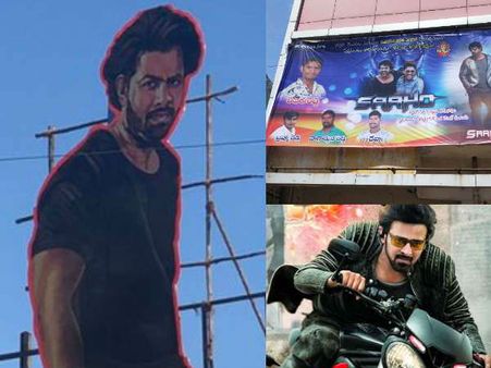 प्रभास की 'साहो' हाउसफुल, 2 हजार पहुंचे टिकट के दाम, थिएटर के बाहर लंबी लाइन Video