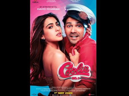 कुली नंबर 1 पोस्टर: वरूण धवन- सारा अली खान की सुपरहिट जोड़ी मचायेंगी धमाल