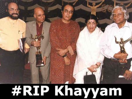 खय्याम के निधन से टूट गईं लता मंगेशकर, रूके ही नहीं ट्वीट, बॉलीवुड ने दी भावुक श्रद्धांजलि