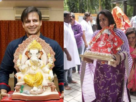 सलमान, विवेक, शिल्पा, श्रद्धा - बॉलीवुड स्टार्स ने जमकर किया गणपति का स्वागत