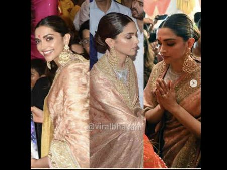 VVIP लाइन में लगकर गणपति दर्शन करने पहुंची दीपिका पादुकोण, तस्वीरें वायरल