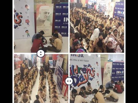 हेल्थ एंड फैमिली वेलफेयर मंत्री ने बाल दिवस पर सुपर 30 की स्क्रीनिंग पर बच्चों को किया संबोधित