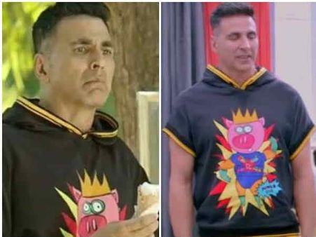 Funny: दो फिल्मों में एक ही टी शर्ट पहन रहे अक्षय, फिल्मों का बजट बचा रहे