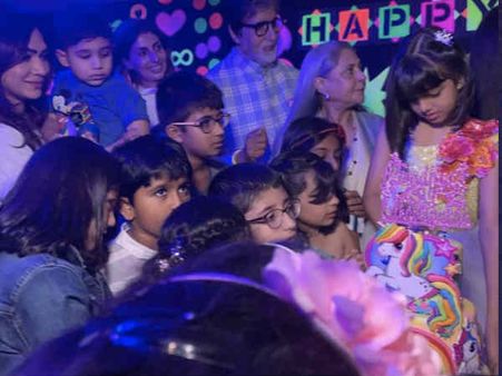 PICS: आराध्या बच्चन की बर्थ डे पार्टी में झूला झूलते दिखे अभिषेक - ऐश्वर्या सहित बाकी मेहमान