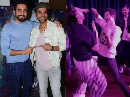 बाला की सक्सेस पार्टी में जमकर डांस करते आयुष्मान खुराना और राजकुमार राव- VIDEO वायरल