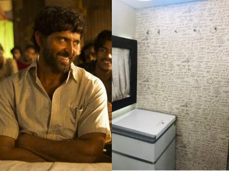 'सुपर 30' के लिए ऋतिक रोशन ने ये भी किया था, गणित से भरी है वैनिटी वैन की एक दीवार- PIC