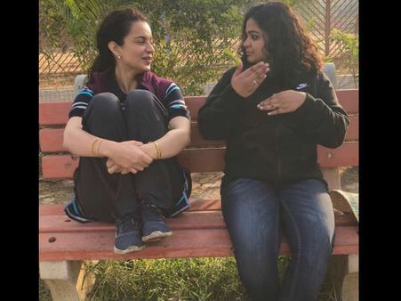 कंगना रनौत की अगली फिल्म 'पंगा' की सेट से तस्वीरें- वरूण धवन की फिल्म से टकराने को तैयार!