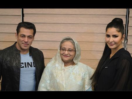 दबंग 3 रिलीज से पहले इसलिए बांग्लादेश की पीएम शेख हसीना से मिले सलमान खान- कैटरीना साथ दिखींं