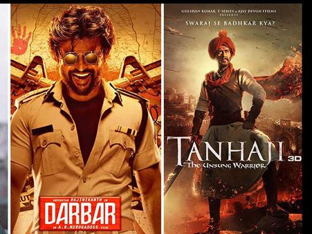 Box Office: रजनीकांत की 'दरबार' का जलवा, 150 करोड़ के साथ अजय देवगन की 'तानाजी' को झटका