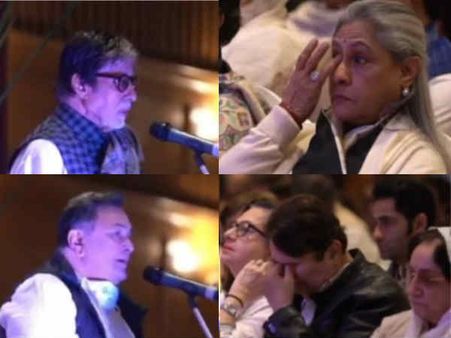 Video: ऋतु नंदा की प्रार्थना सभा - श्रद्धांजलि देते हुए रो पड़े अमिताभ बच्चन - ऋषि कपूर