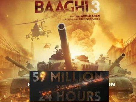 टाइगर श्राफ की 'बागी 3' ने ट्रेलर रिलीज के साथ ही बनाया रिकॉर्ड, निर्माता- निर्देशक ने जताई खुशी