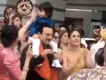 अरमान जैन Wedding Pics: मामू की शादी में बाराती बने तैमूर, देखिए बेहद प्यारी तस्वीरें