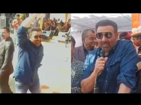 पंजाब के कॉलेज में जमकर नाचे सनी देओल- दमदार डायलॉग्स से किया छात्रों का मनोरंजन- Video