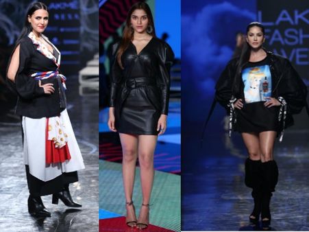Photos: लैक्मे फैशन वीक से सनी लियोनी,नेहा धूपिया और सई मांजरेकर की ग्लैमरस फोटो-रैंप पर बिखेरा जलवा