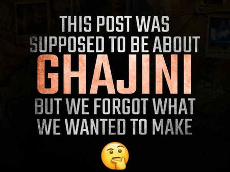 #Ghajini2: आमिर खान और धमाकेदार एलान - देखिए टीज़र पोस्ट