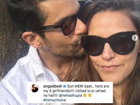 अंगद बेदी, पत्नी नेहा धूपिया का बचाव करते करते उनका और मज़ाक उड़ा गए