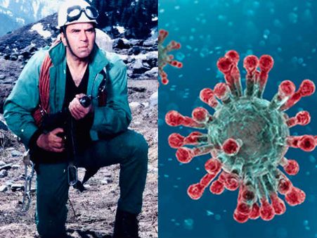 अभिनेता धर्मेंद्र ने साझा की तस्वीर- बोले किसी भी बंदूक से CORONAVIRUS को नहीं मार सकते