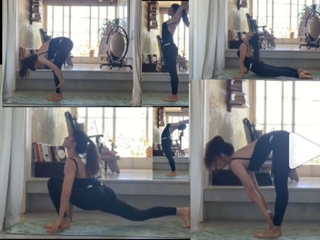 कोरोना के चलते जैकलीन फर्नांडिस ऐसे रख रही हैं खुद को फिट, योग वीडियो से मचाया तहलका