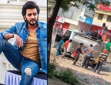 लॉकडाउन: पानी के टैंकर में दिखे लोग, रितेश देशमुख ने वीडियो किया शेयर, यूजर्स बोले- बेचारे मजदूर हैं