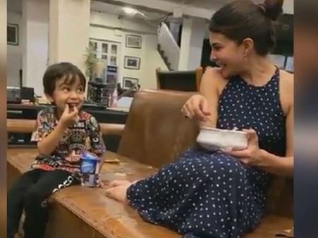 जैकलीन फर्नांडिस और आहिल शर्मा की मस्ती, वीडियो देख मामू सलमान खान भी चिढ़े