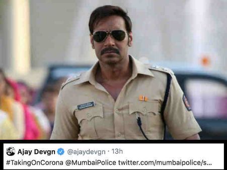 अजय देवगन ने की मुंबई पुलिस की तारीफ, असली सिंघम से मिला शानदार जवाब