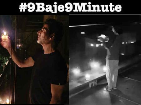 9 बजे 9 मिनट: बॉलीवुड ने दिया नरेंद्र मोदी का साथ, अबराम से लेकर आराध्या ने जलाए दीए