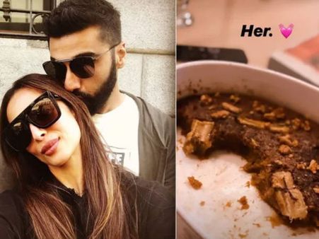 लॉकडाउन में अर्जुन कपूर के लिए मलाइका अरोड़ा ने बनाया केक- अभिनेता ने शेयर की तस्वीर