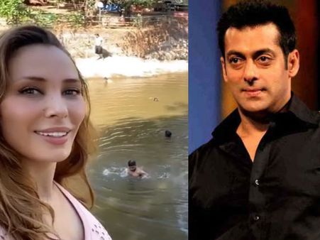 सलमान खान के फॉर्म हाउस में मछलियां पकड़ती नजर आईं यूलिया वंतूर- वीडियो वायरल