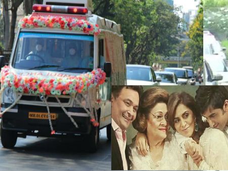 ऋषि कपूर का पार्थिव शरीर पंचतत्व में विलीन, नम आंखों से नीतू-रणबीर ने दी विदाई , तस्वीरें