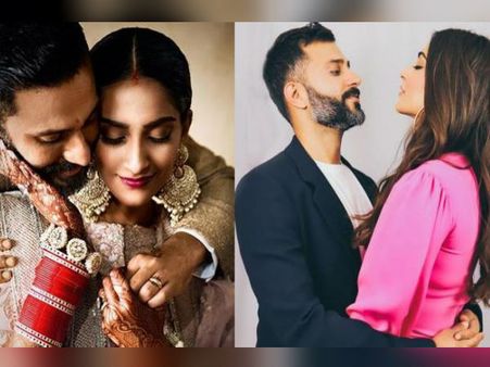 कैमरे के सामने सोनम कपूर करने लगीं Kiss, पति आनंद आहूजा शरमाए, वीडियो वायरल