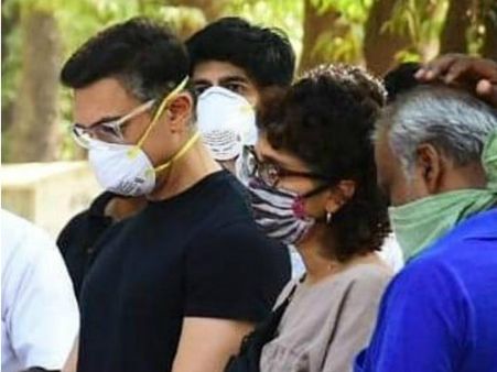 लॉकडाउन के बीच असिस्टेंट अमोस के अंतिम संस्कार में पहुंचे आमिर खान और किरण- तस्वीरें और VIDEO